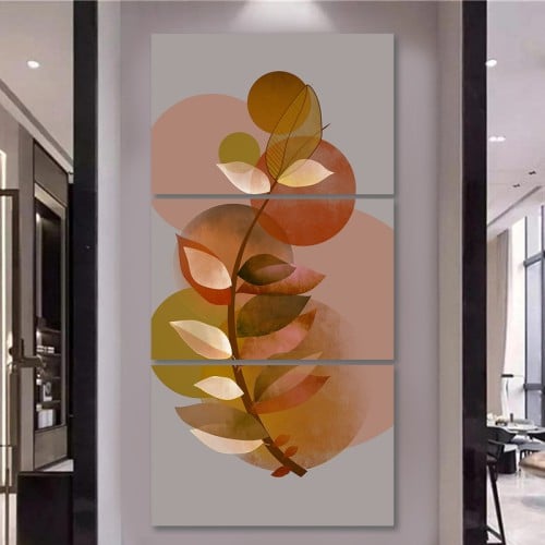 ثلاث لوحات خشبية ام دي اف مقاس 120x60 سم