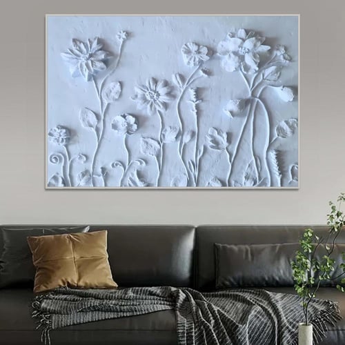 لوحة جداربة قماشية مطبوعة بتصميم اللوحة الجبسية مع...