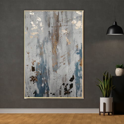 لوحة قماشية بتصميم مودرن مع برواز مجوف