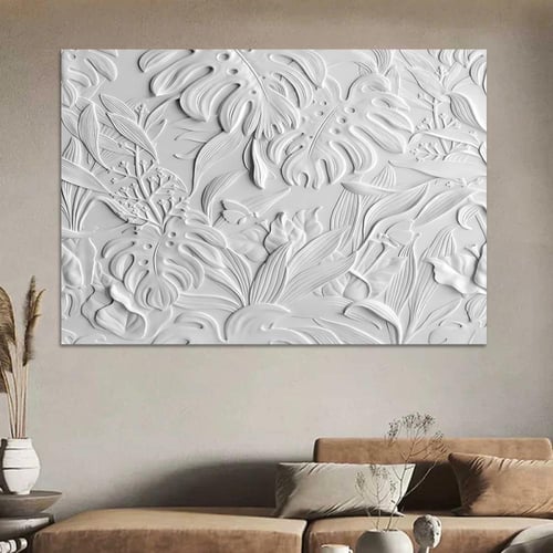 لوحة جداربة قماشية مطبوعة بتصميم اللوحة الجبسية مع...