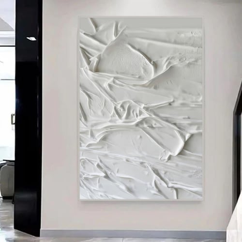 لوحة جداربة قماشية مطبوعة بتصميم اللوحة الجبسية مع...