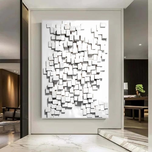 لوحة جداربة قماشية مطبوعة بتصميم اللوحة الجبسية مع...