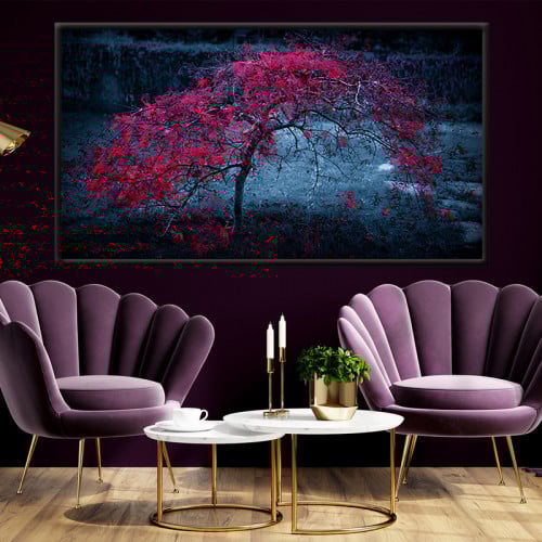 لوحة قماشية بتصميم مودرن مع برواز مجوف