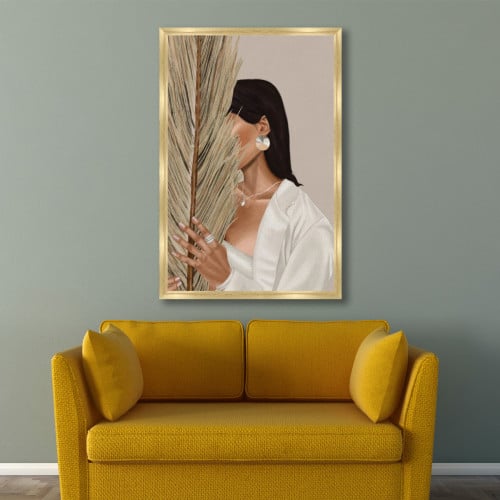 لوحة قماشية مودرن بتصميم فتاة