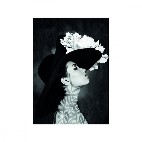 لوحة ديكور قماشية مودرن بتصميم فتاة