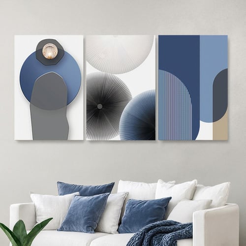 ثلاث لوحات خشبية مودرن