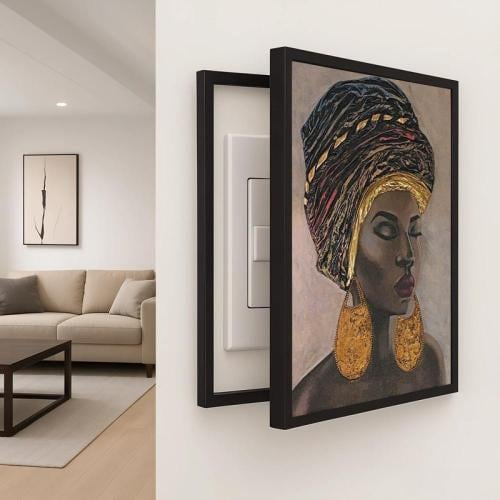 لوحة كانفس لتغطية طبلون الكهرباء بتصميم عصري