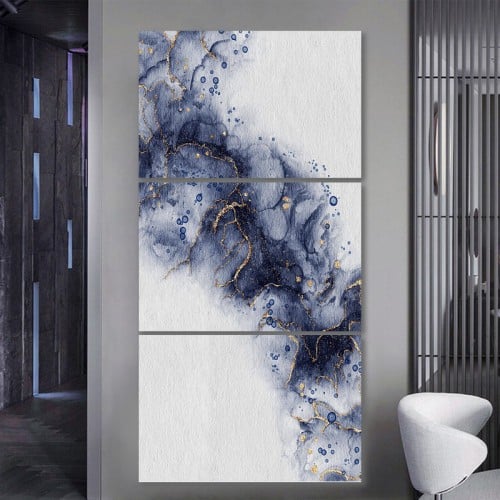 ثلاث لوحات خشبية ام دي اف مقاس 120x60 سم