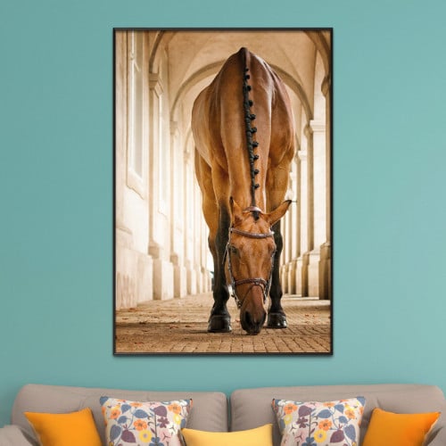 لوحة قماشية بتصميم مودرن مع برواز مجوف