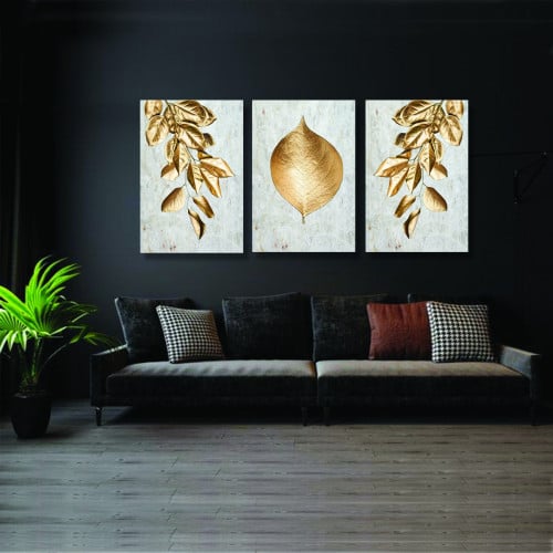 ثلاث لوحات قماشية مودرن