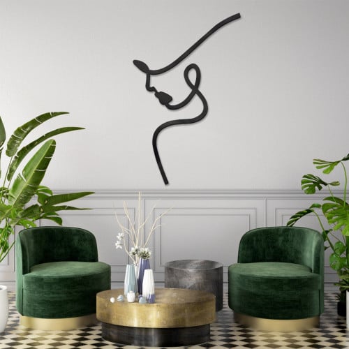 لوحة اكريلك بنقشة فتاة