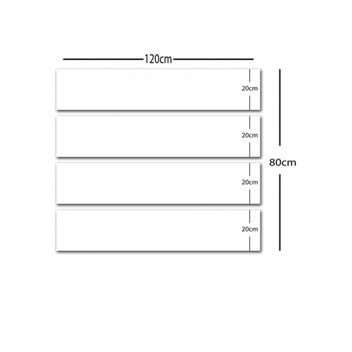لوحة قماشية إسلامية اريع قطع بتصميم كفارة المجلس