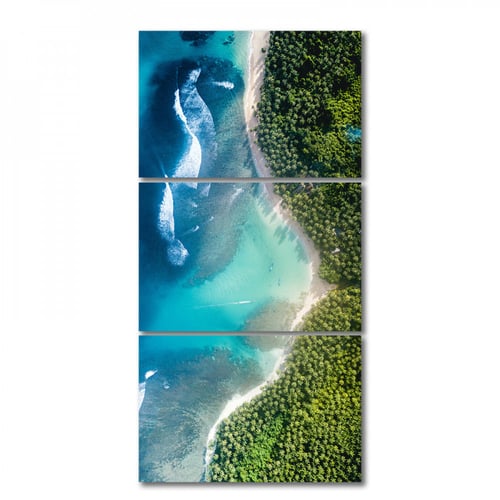 ثلاث لوحات قماشية بتصميم مودرن