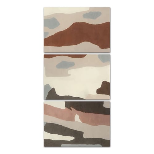 ثلاث لوحات خشبية ام دي اف مقاس 120x60 سم