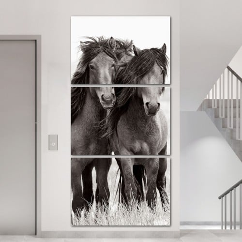 ثلاث لوحات خشبية ام دي اف مقاس 120x60 سم