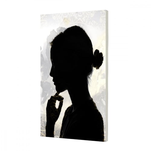 لوحة ديكور قماشية بتصميم فتاة