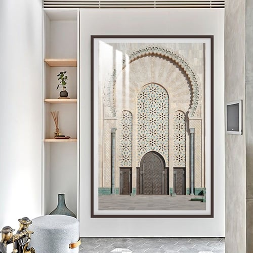 لوحة جدارية مع برواز و طبقة من اكريلك