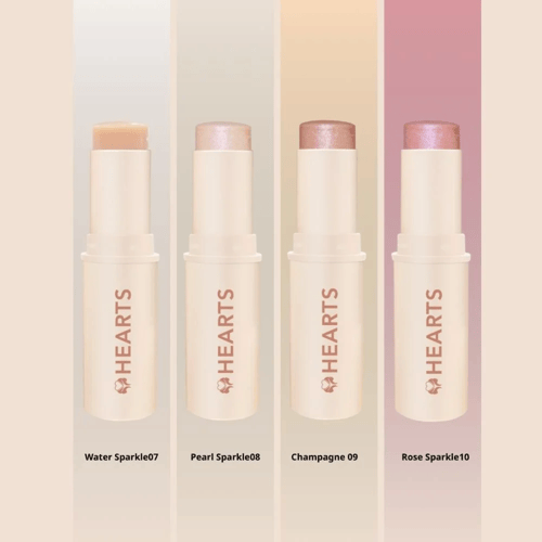 Hearts highlighter stick Dewy Light