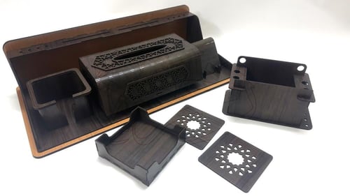 طقم مكتبي خشبي