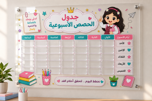 لوحة مدارس اكريلك مع جيوب 120×100سم