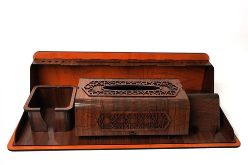 طقم مكتبي خشبي