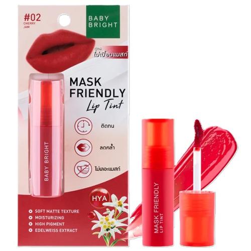 BABY BRIGHT Mask Friendly Lip Tint – تشيري جام #02