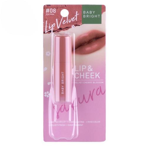 BABY BRIGHT Lip & Cheek Velvet – زِن بينك #08