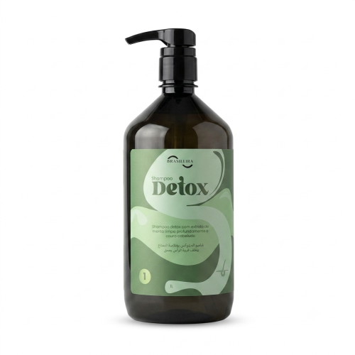 BRASILEIRA Shampoo Detox شامبو ديتوكس بخلاصة النعن...