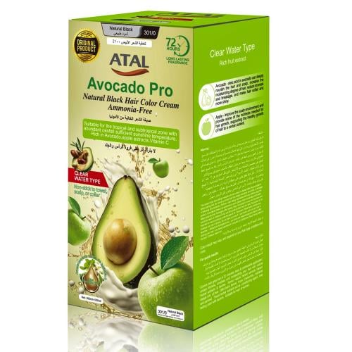 صبغة شعر طبيعية (اسود طبيعي) افوكادو برو خالية من...