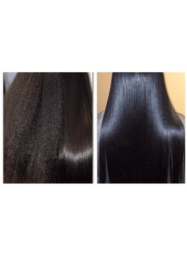 2 مجموعة من كيراتين كريم فرد وتنعيم الشعر المضاد ل...