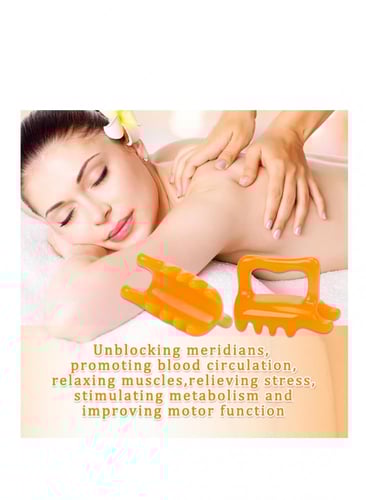 أداة تدليك الظهر الصينية من الراتنج الطبيعي ، تدلي...
