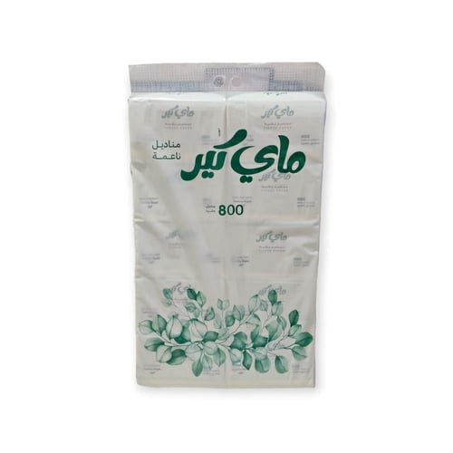 مناديل ماي كير 800منديل ناعم 4 طبقات ربطه في 10علب