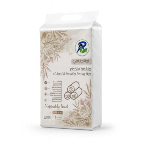 مناشف صحية للاستخدام مرة واحدة من 25 قطعة ابيض مقا...