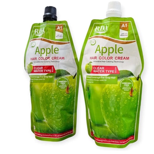 صبغة شعر اسودطبيعية ابل - خالية من المواد الكيميائ...