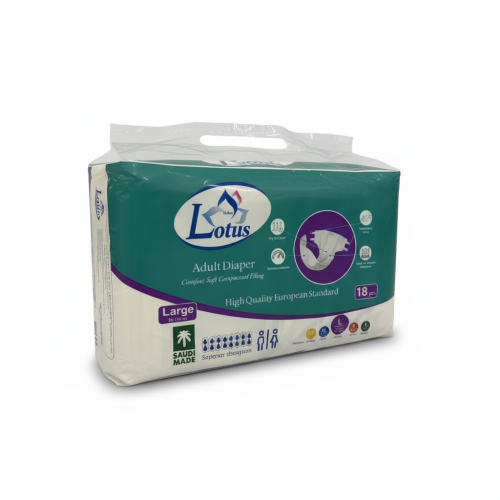 زهرة لوتس حفائض كبار السن كبير L 18 حبة