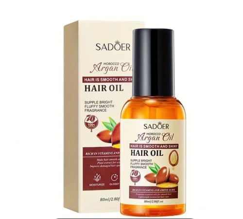 زيت الارجان لتنعيم وتلميع الشعر واصلاح الشعر التال...