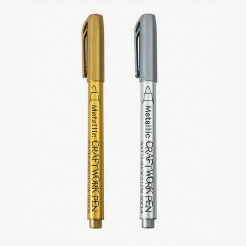 أقلام لامعة (فضي - ذهبي)