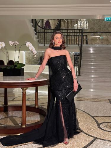 فستان مناسبات شك ( ١٠ ايام عمل )
