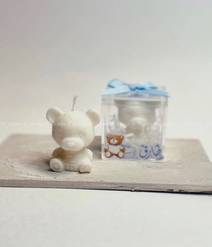 بوكس اكريلك مع شمعه ( دب )