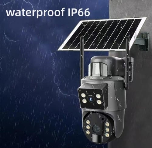 كاميرا طاقة الشمسية مزودة بمدخل شريحة 4G مع سيفتي...