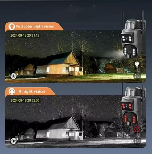 كاميرا مراقبة بالطاقة الشمسية مزودة بمدخل شريحة 4G...