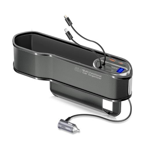 شاحن و منظم سيارة مع كيابل مدمجة بقوة 65 وات