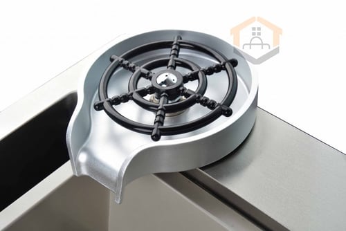 مجلى حوض مطبخ ستانلس الشلال رمادي 82*50سم