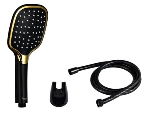 سماعة دش مع لي أسود اطار ذهبي