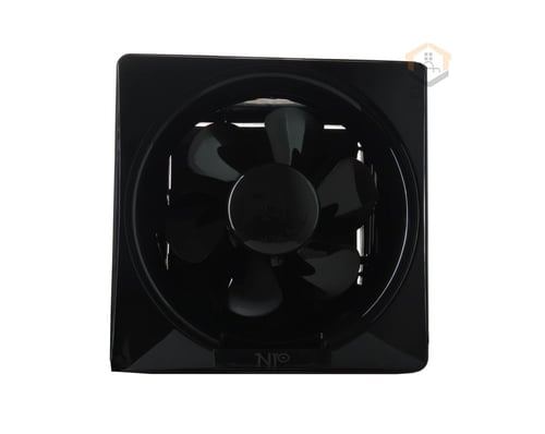 مروحة شفط اسود جدار 25×25 سم لون اسود