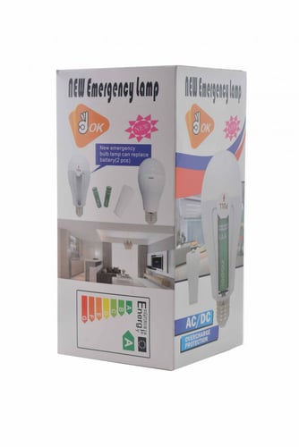 لمبة طوارى مدور 15 وات ابيض