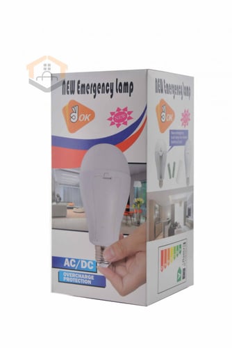 لمبة طوارى مدور 15 وات ابيض