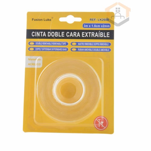 لاصق وجهين شفاف 3 متر