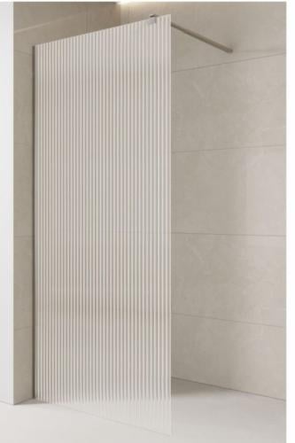 حاجز دش زجاج مخطط ابيض NE-14126
