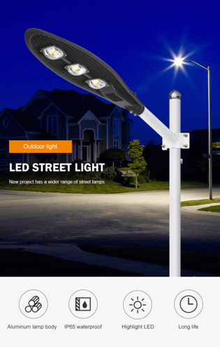 كشاف شوارع مع مفتاح ضوئي خلية ضوئية